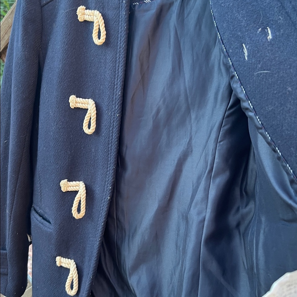 J. Crew Navy Utility Jacket With Toggle Closures … - image 4